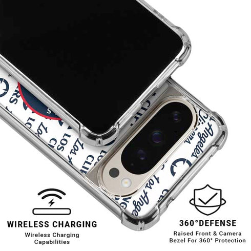 NBA Los Angeles Clippers Blast Text Google Pixel 9/9 Pro Clear Case